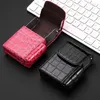 High Quality Leather Cigarette Lighter Box hold 20pcs Cigarettes Business men Cigar Case Gadget For Smoker Smoke Tools YG17