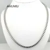 Kettingen AMUMIU 40-70CM Mannen Box Ketting 4mm Punk Roestvrij Staal Cool Metal Boy Man Sieraden 1pcs HZN004A