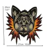 1 piece patches embroidered zakka tiger iron sew-on zakka appliques animal head accessories for sewing quilting diy beautiful297g