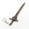 Keychains Game Souls Dark 3 III Keychain Large Sword Metal Key Ring Holder Chaveiro Men Jewelry Car