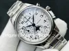 V3 Top L2.773.4.78.6 Designer Relógio Triplo Calendário Moonphase Cronógrafo Relógios de Pulso 7751 Automático 316L Aço Inoxidável Relógio de Luxo Safira À Prova D 'Água