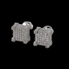 Xiao Fang Solid Solid Gold Silver Fashion Simple Ear Studs Senior Model Women