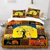 Bedding Sets Halloween Duvet Cover King Cartoon Pumpkin Comforter Microfiber Bat Castle Ghost Quilt For Kids Boys Girl Room Decor