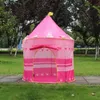Toy Tents Play Tent Portable Foldable Tipi Prince Folding Children Boy Cubby House Kids Gifts Outdoor Castle 230705