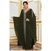 Vêtements ethniques Ramadan moyen-orient vêtements femmes robe à manches chauve-souris diamants robe lâche Abaya caftan musulman islamique femme Vestidos