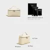 LoroesPiana Bag Loro Lp Bag L19 Lunch Box Bag Piana Genuine Leather Women's Bag Single Shoulder Crossbody Handbag Makeup Bag Small Bag for Women