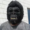 Festmasker King Kong Gorilla Mask Huva Monkey Latex Djur Halloween Cosplay Kostym Skräckhuvud för vuxna l230705