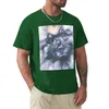 Herrpikétröja Keeshond Fine Art Målning T-shirt Kort vintagekläder Grafik T-shirt Herr Vita skjortor