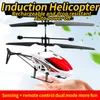 ElectricRC Aircraft Mini Drone RC Helicóptero Resistente a caídas Suspensión de inducción Aviones Iluminación LED Quadcopter Dron Aircraft Kid Gift Toys 230705