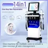 Multifunctionele 14-in-1 RF ultrasone negatieve ionenhuid uitgebreid beheer schoonheidsinstrument whitening verjonging liften introductie van kleine bubbel