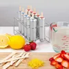 Outils de crème glacée Lolly Moule Cuisine Ménage En Acier Inoxydable Popsicle Ensemble De 6 10 DIY Fruit Innovant Tube Home Supplie 230705