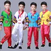 Kid boy Abbigliamento tradizionale coreano Hanbok maschile hanfu Abbigliamento Festa di festa di Hanfu Costume da ballo per bambini201t