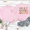 Women's Hoodies Sweatshirts Sweatshirts Cute Silly Goose Club Sweatshirt Double Sided TShirt Kawaii Shirt University Clothes Guys Gift 230706