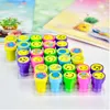 Timbres 20 pcs Dessin Animé Smiley Visage Enfants Sceau Enfants Jouet pour Scrapbooking Stamper École DIY Peinture Po Album Tampon En Caoutchouc 230705