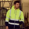 Otros hombres, mujeres, ropa de trabajo, chaqueta de trabajo de alta visibilidad, abrigo, sudadera de seguridad reflectante, abrigo con capucha, ropa de trabajo, chaquetas de invierno cálidas 230706