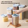 Storage Bottles Cereal Dispenser Eco-friendly Removable Baffles Space Saving Rice Grain Box Fridge Food Sealed Jar Kitchen Organizer