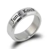 Band Rings Kpop Accessories Ring Men Stainless Steel Jimin Jhope V Finger Rings Women Men Jewelry Friends Gifts Casual Party Sport Jewelry 230706