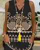 Women's Tracksuits Tribal Printed Tank Top And Shorts Set 2023 Selling Fashion Wear