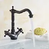 Bathroom Sink Faucets Faucet Basin Mixer Antique Brass Cold And Swiveled Spout Deck Mount Vanity Taps Torneira ZR248