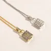 Lüks Tasarımcı Kolye Güle Zincir Kristal 18K Altın Kaplama 925 Gümüş Kaplama Paslanmaz Çelik Harf Geri Moda Kadın Mücevherleri