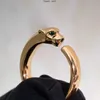 Bagues de bande Panthere série bague de luxe marque reproductions officielles Top qualité 925 argent sterling 18 K doré guépard bagues design de marque nouvelle vente cadeaux haut de gamme