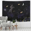 Tapisseries personnalisables lune Constellation tapisserie ciel étoiles univers espace tapisserie tenture murale soleil lune dortoir