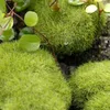 Dekorativa blommor 5 st Landskapssten Fauxstenar Mossaväxter Bionic Flockning falska stenar Skum Bonsai DIY konstgjorda kontor Grön