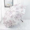 Parapluies Mode Rétro Double Couche Dentelle Princesse Parapluie Extérieur Portable Pliable Protection Solaire UV Protection Ensoleillé Parapluie R230705