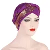 Scarves Women Cancer Hat Chemo Cap Muslim Braid Pleated Head Scarf Turban Ramadan Hair Loss Islamic Headwear Beanie Bonnet Arab