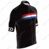 Zestawy koszulek rowerowych czarny zestaw narodowy holandii Ducth odzież rowerowa szosowe koszule garnitur spodenki na szelkach MTB Ropa Maillot 230706