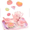 كلاي عجين النمذجة Girls Toys DIY Play Play Toy Simulation Tea Food Cake Cake Set House Kitchen Game Game Gifts for Kids 230705