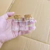 Depolama Şişeleri 6pcs/Lot 25ml DIY Mini Dilek Cam Cork El Sanatları 37mm Küçük Boş Kavanozlar Tıpa Şeffaf Hatıra Konteyneri