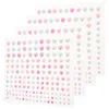 Storage Bottles 4 Sheets Self Adhesive Back Pearl Sticker Hair Stickers Decoration Face Kids Artificial Pearls Nail Child Gems