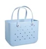 Bogg Bag XL Beach Bag Solid Punched Organizer Basket Summer Water Park Handväskor Stora kvinnors Stockgåvor 7669 Bogg Bag 4368