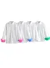 Kadınlar bluzları Kondala 2023 Sıradan Katı Beyaz Pamuk Gömlek Kadınlar Yeşil Tüyler Vintage Düz Uzun Sokak Giyim Üstleri
