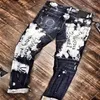 DSQ PHANTOM TURTLE męskie dżinsy męskie luksusowy projektant dżinsy Skinny zgrywanie fajny facet przyczynowy otwór Denim moda marka dopasowane dżinsy Me237b