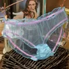 Calcinhas Sexy Femininas Tangas de Renda Malha Ultrafina Transparente Sexy Bragas Mujer Cuecas Macias Femininas Laço Cueca Cueca 341L