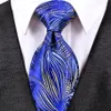 Handmade J22 Floral Pattern Royal Blue Yellow Mens Ties Neckties 100% Silk Jacquard Woven Fashion Whole240d