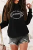 Sweats à capuche pour femmes Sweat-shirts Game Day Rugby Alphabet Sweat à capuche Automne Hiver Manches longues Femmes Kawaii Gothique Streetwear Femmes 230706