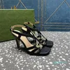 designer sandals with embellishments of crystal and banquet shoes leather high heels shoes