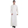 Ethnische Kleidung Mode muslimische Männer Thobe Jubba Robe Langarm Saudi-arabische Kaftan Kleid islamische Abaya lose Nahen Osten Kaftan