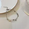 Braccialetti di collegamento Dolce stile cool Catena a doppio strato Semplice pentagramma per amico Creativo Y2k Estetica Personalità Accessori alla moda