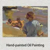 Beach Landscape Painting Children on The Beach Valencia Joaquin Sorolla Canvas Art Handmade High Quality Wall Decor