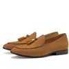 Nya män Obelock Veet fransade designer Brown Loafers Oxfords Zapatos Hombre A25 729 247