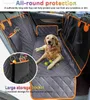 Waterproof Pet Seat Travel Cover Mat Car Hammock Cushion Protector With Zipper Pocket Mesh Dog Carrier HKD230706