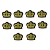 10 pièces couronne badge patchs pour vêtements fer broderie patch pour vêtements applique accessoires de couture sur autocollants vêtements fer sur p229j