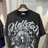Roupas de moda de grife camisetas camisetas Hellstar Studios Sounds Made impressão de letras antigas marca de moda manga curta hip hop camiseta solta para homens rock hip hop