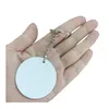 Pendants Dhs200Pcs Sublimation Aluminium Alloy Keychains Transfer Printing Blank Diy Custom Consumables Keyring Two Sides Printed Dr Dhofh