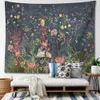 Tapissries Dome Cameras Flower Vintage Boho Tapestry Wall Hanging Bedroom Decorative 3D Wall Tapestry Fabrics Stora Hippie Home Room Decor Filt R230714