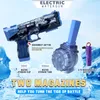 Gun Toys Cool Electric Glock Water Gun Toy Weal Maker Watergun Childrens Charging Energy Automatic Spray Airsoft Pistol Gun 230705